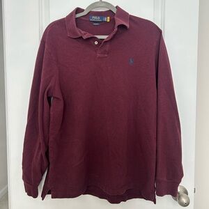 Polo by Ralph Lauren Men's Maroon Polo Shirt